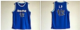 Throwback L.P. 12 Blue Stitched Basketball Jersey,baseball caps,new era cap wholesale,wholesale hats